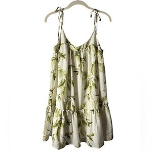 Forever 21 Tropical Hawaiian Print Babydoll Sundress with Tie Straps Size M